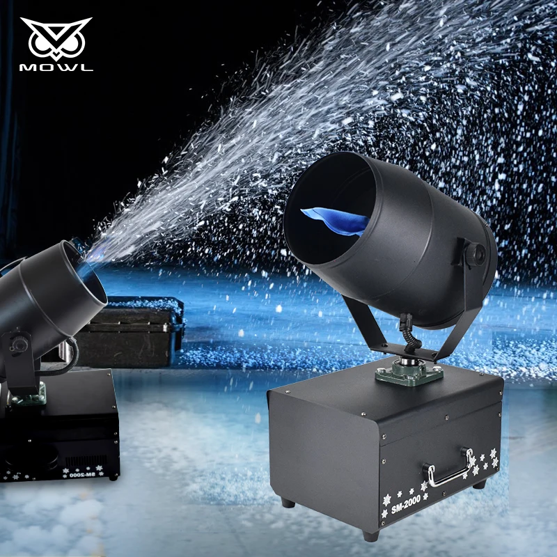 

2000W DMX Rotating Artificial Snow Flower Spraying Machine for Dj Christmas Festival Party Events
