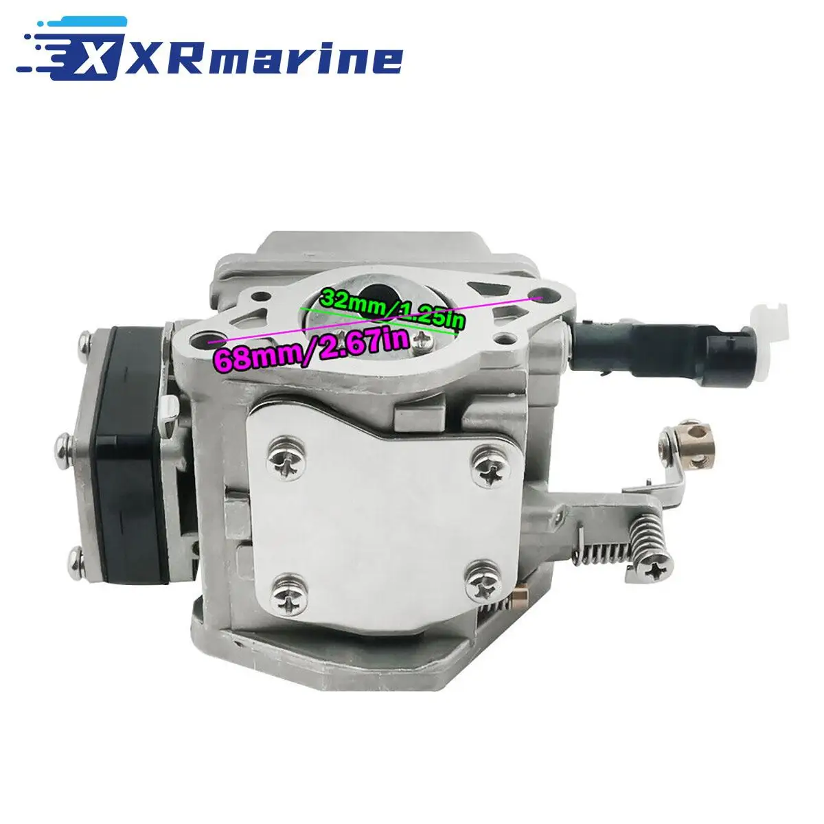 Conjunto de carburador 63V-14301-00 para barco fueraborda Yamaha 9.9HP 15HP 63V-14301-00-00 reemplaza Sierra 18-34603 63V-14301-02