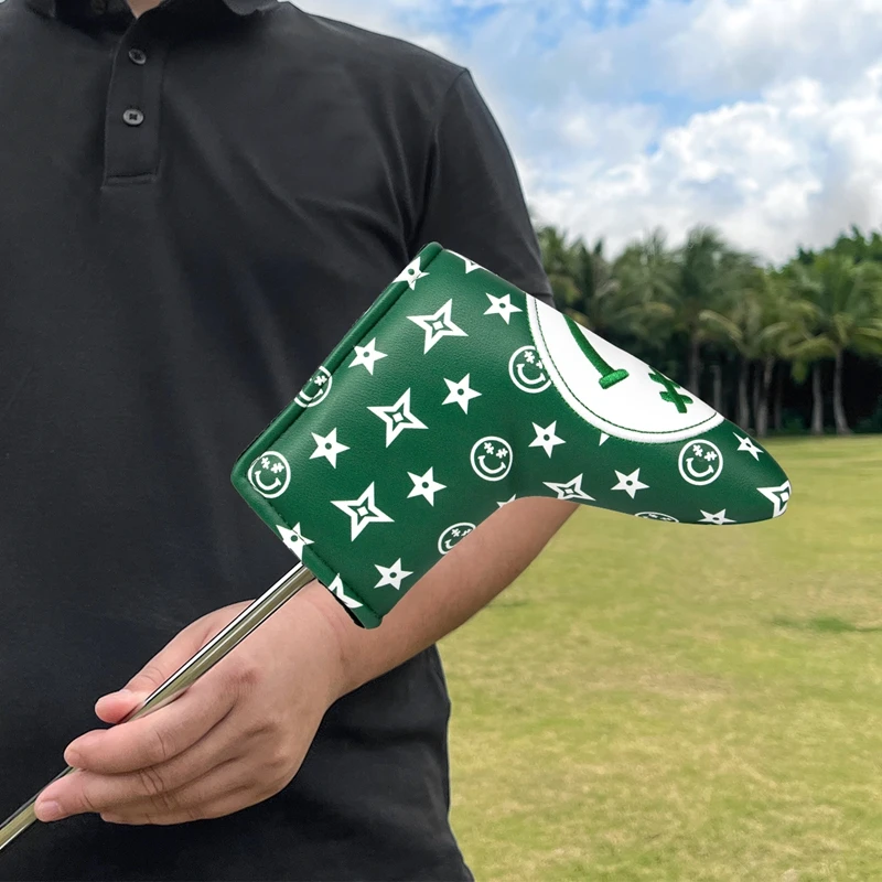 Golf Putter Head Covers Half Round One Piece Putter Covers Protective Covers Magnetic