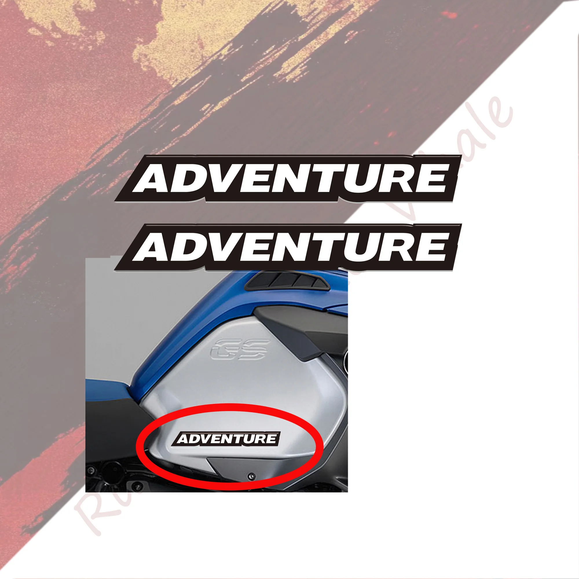 New Motorcycle Front Fender Moto Side Body Head Tail Box Stickers Decal Accessories For BMW R1200 GS Adventure 2014-2019 Sticker