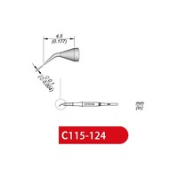 C115-124 Tips жало compatible for JBC NASE/NANE NT115 SOGUN AIFEN AIXUN Soldering Station Handle