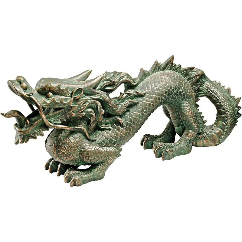 

EU9306 Asian Dragon Wall Statue, Medium, 21 Inch, Bronze Verdigris Finish