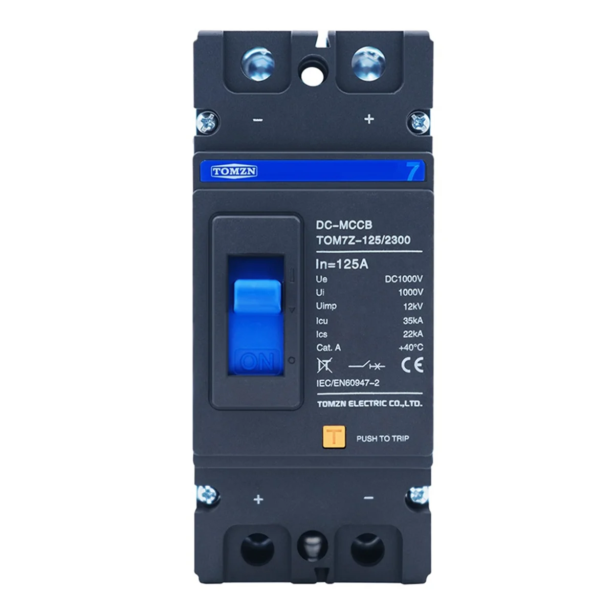 [En stock] Disjoncteur à boîtier moulé solaire 2P DC 1000V MCCB Protection contre les surcharges Protecteur de commutateur pour solaire photovoltaïque PV,12