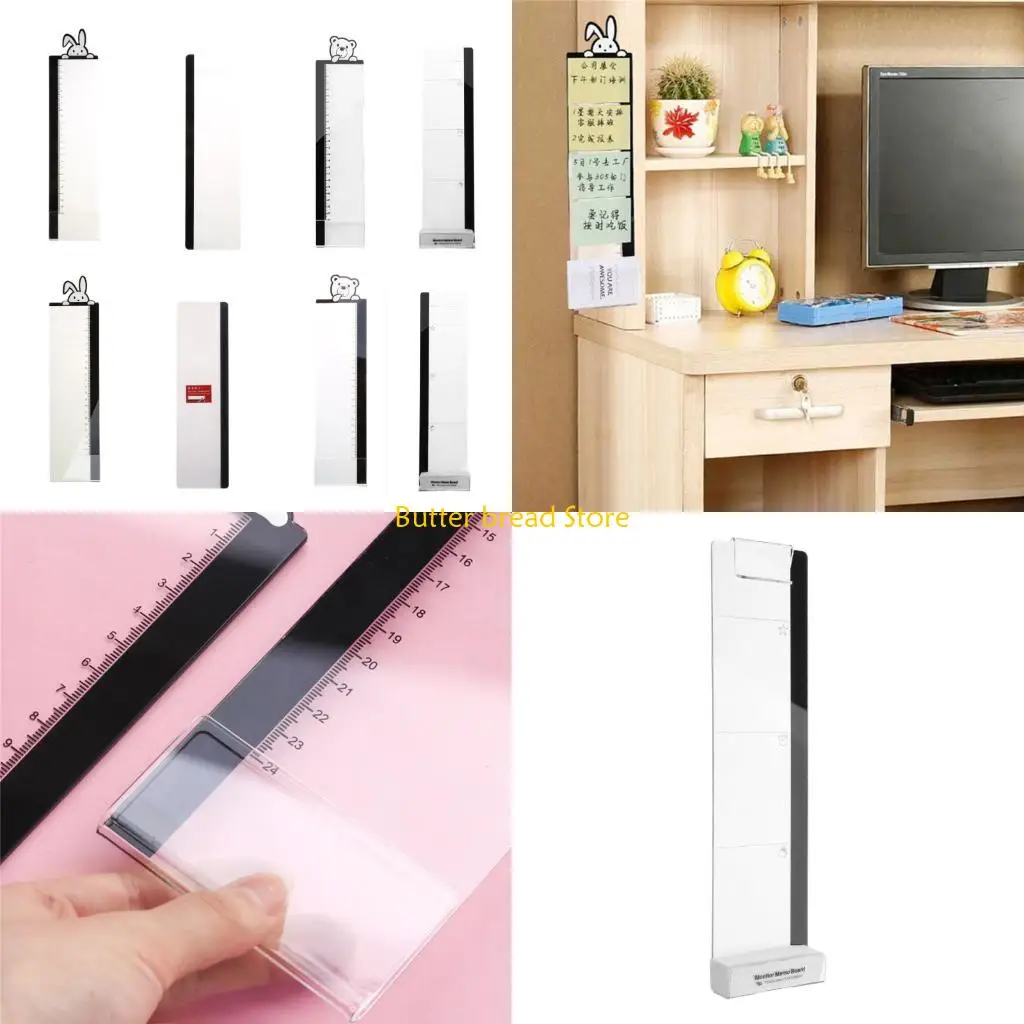 W89C Multifunction Computer Monitor Memo Boards Left & Right Acrylic Screen Message