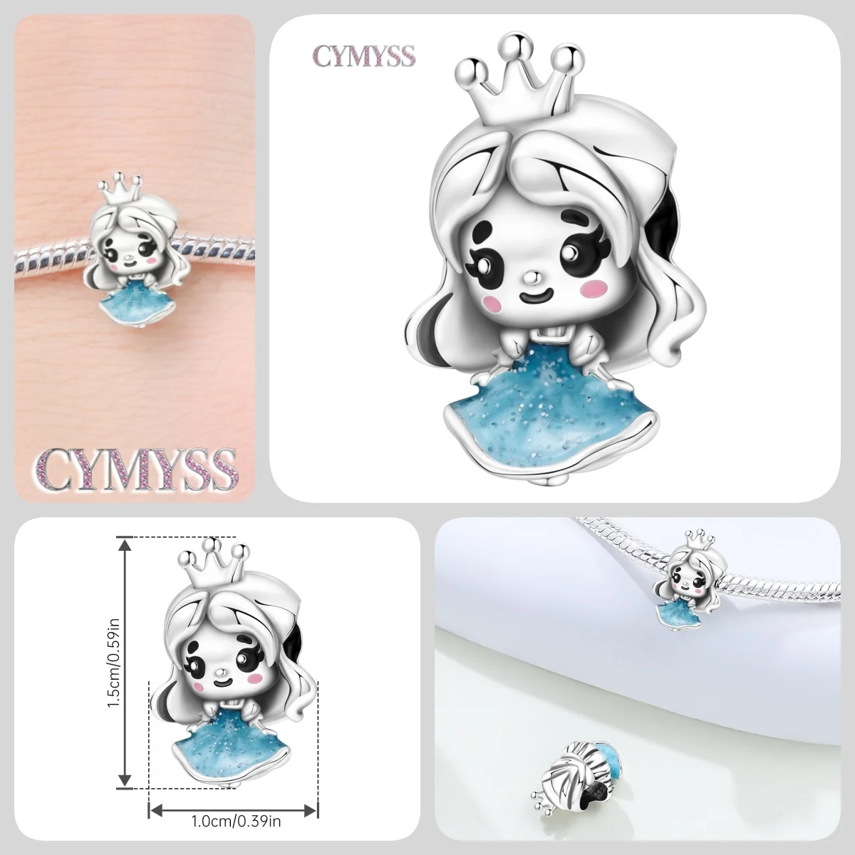 HEIßER 925 Sterling Silber Cartoon Charakter Arzt Krankenschwester Paare Perlen Fit Frauen Armbänder Charms DIY Geburtstag Party Geschenke Schmuck – Detail 36