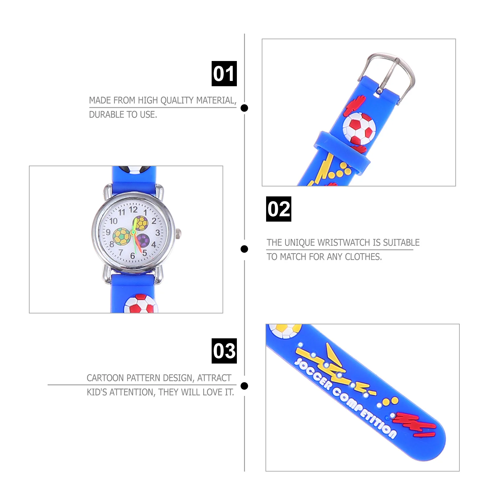 Рисунок 3 - часы с футбольным узором