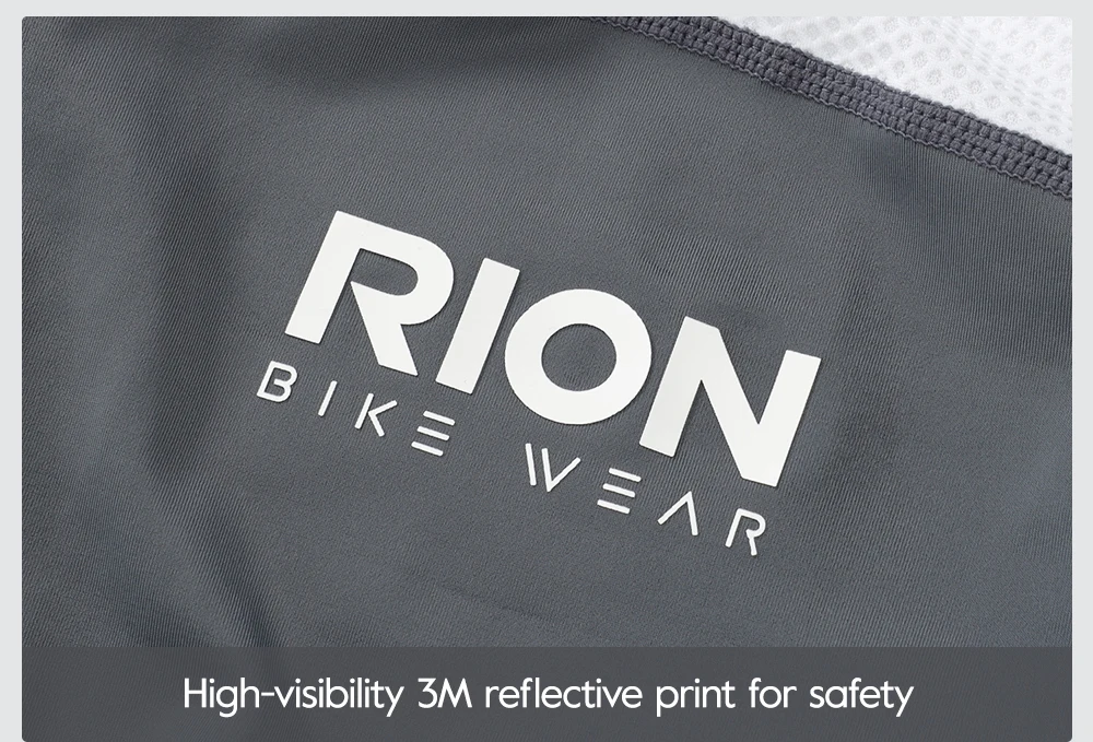 RION Herren Radsport-Trägerhose Fahrradhose MTB-Tights Rennrad-Trägerhose Winddicht Italienische Dolomiti-Polster Herbstbekleidung 6 8H – Detail 13