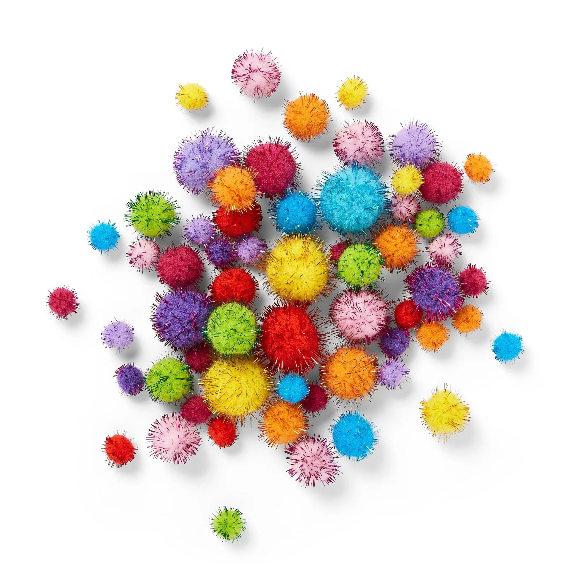 100 unidades de pompons brilha - Craft Embellishment avaliação e preço