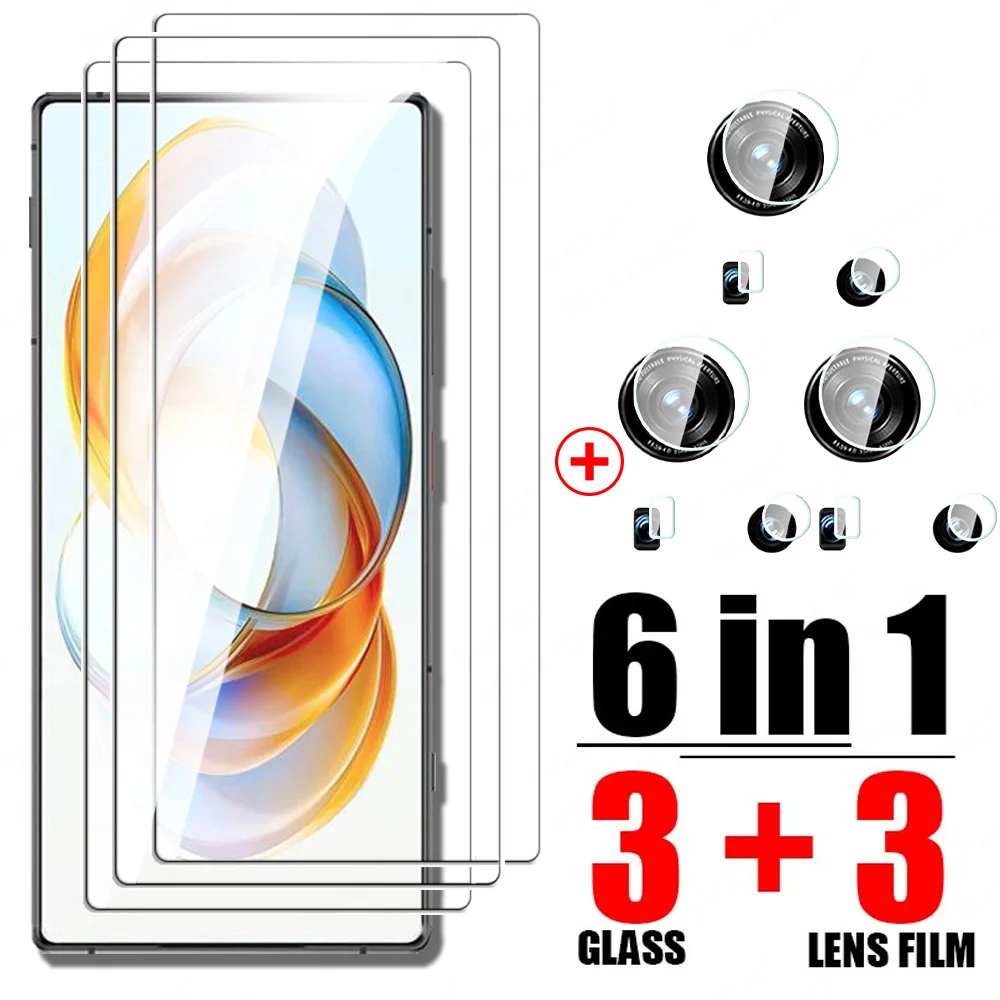 6 in 1 For ZTE nubia Z70 Ultra Glass Nubia Z60 Ultra Tempered Glass Z70Ultra Z60Ultra Z 70 Screen Protector Protective Lens Film