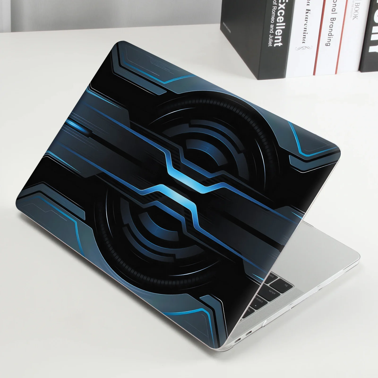 DIY 1 Set of 2 A + D Surface Rendering Laptop Protective Film, Color Style Laptop Shell Film Decorative Sticker