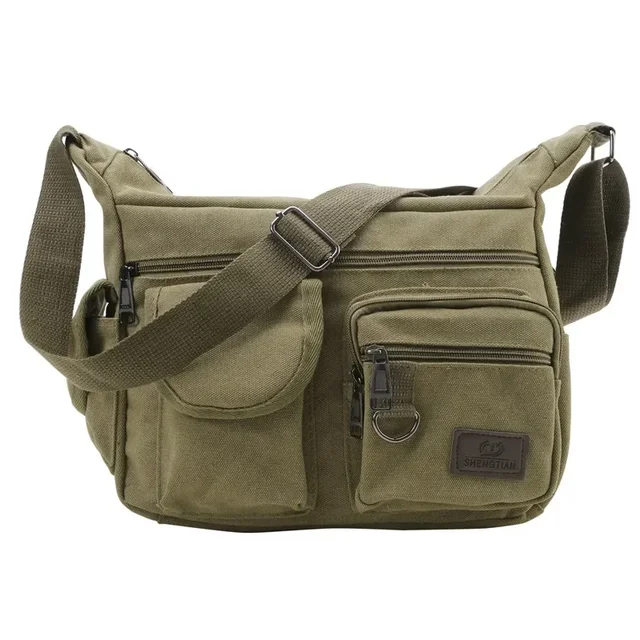 Męska torba na ramię na co dzień Messenger Crossbody na ramię unisex torby podróżne na zewnątrz w stylu vintage