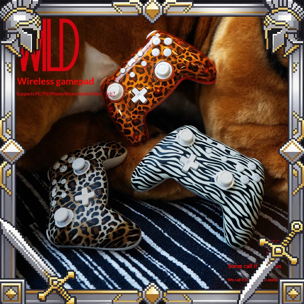 PB TAILS CRUSH Animal Pattern Series Game Handle 15 Times A Second High-Speed Burst Mode E-sports Handle Light Weight For Gifts