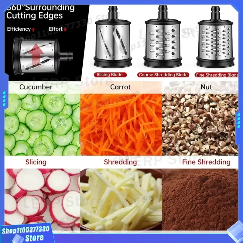 Custom Electric Food Processor Low Noise Vegetable Chopper Salad Maker High Quality Kitchen Appliance for Home Cooking Use