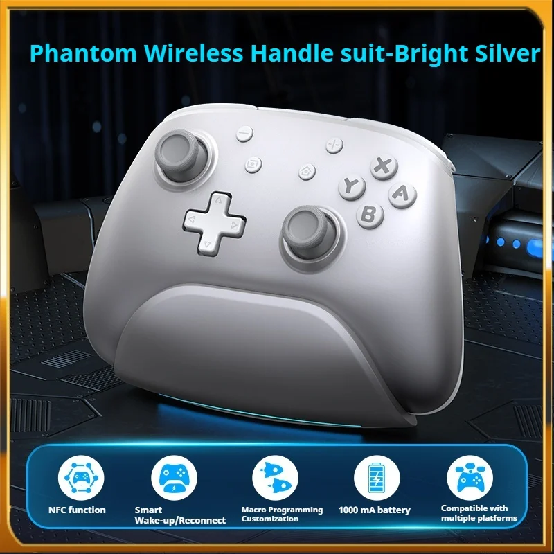 ตัวควบคุมเกมไร้สายการปลุกอัจฉริยะไจโรสโคปหกแกนการตรวจจับการเคลื่อนไหวฟังก์ชั่น Nfc เข้ากันได้กับหลายแพลตฟอร์ม