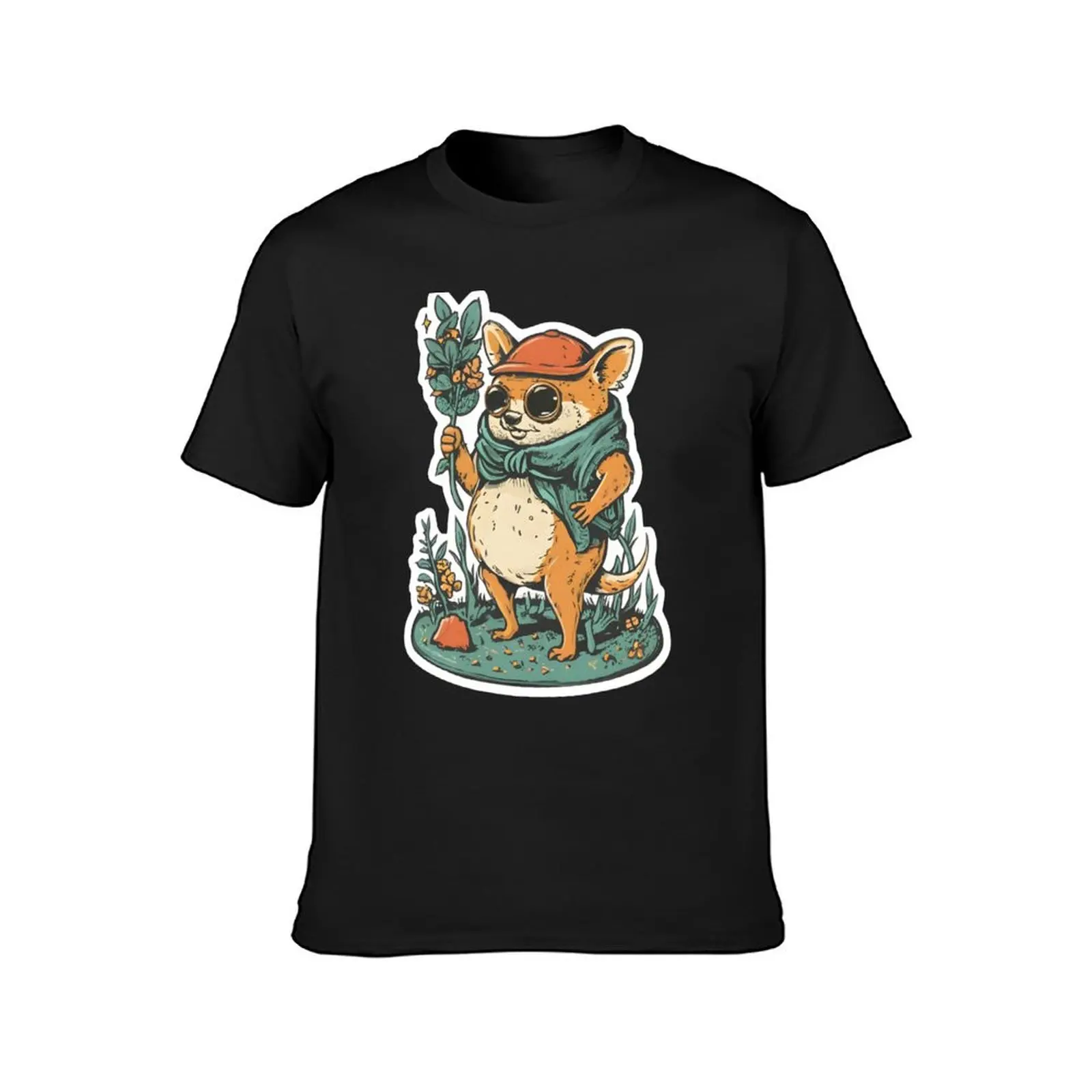 whimsical and anthropomorphic animals engaging in human-like activities. sticker T-Shirt heavyweights plain t shirts men