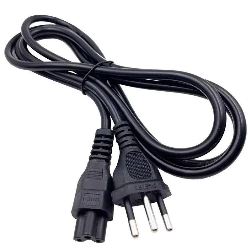 Standard Brazilian C 5Tail of plum blossom three round plug three tail jack 1.2/1.8m computer adapter power cord