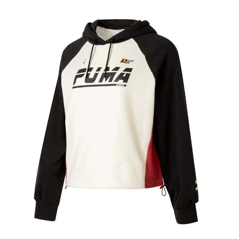 

Puma Swxp Rr Свободный свитшот Tr Almond Candy Color Контрастный дизайн Толстовка Женская спортивная одежда Мода на открытом воздухе Удобный повседневный пуловер 625819-87