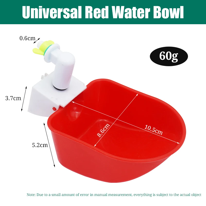 2 Pcs Goose Duck Chicken Automatic Drinking Bowl Cup Waterer Farm Turkey Quail Poultry Waterer Drinking Bowls Water Dispenser