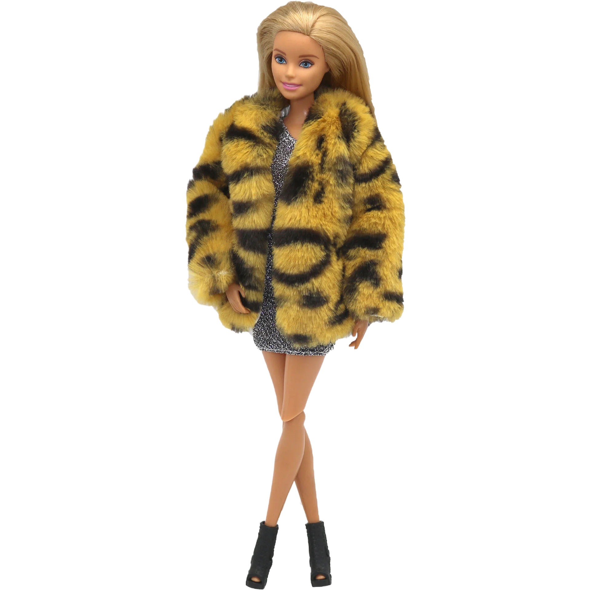 Fashion Fur Coat Clothing for Barbie Blyth 1/6 30cm MH CD FR SD Kurhn BJD Doll Clothes Accessories