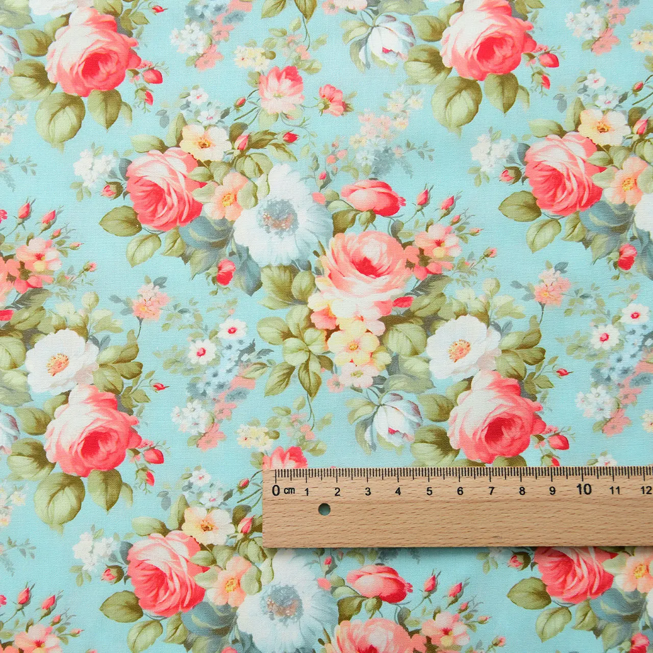 145x50cm Französischer Vintage-Ölgemälde-Stoff aus 40er Baumwollpopeline mit Rosenmuster, DIY-Kleidungsstoff, Hanfu-Material, Nähstoff – Detail 12