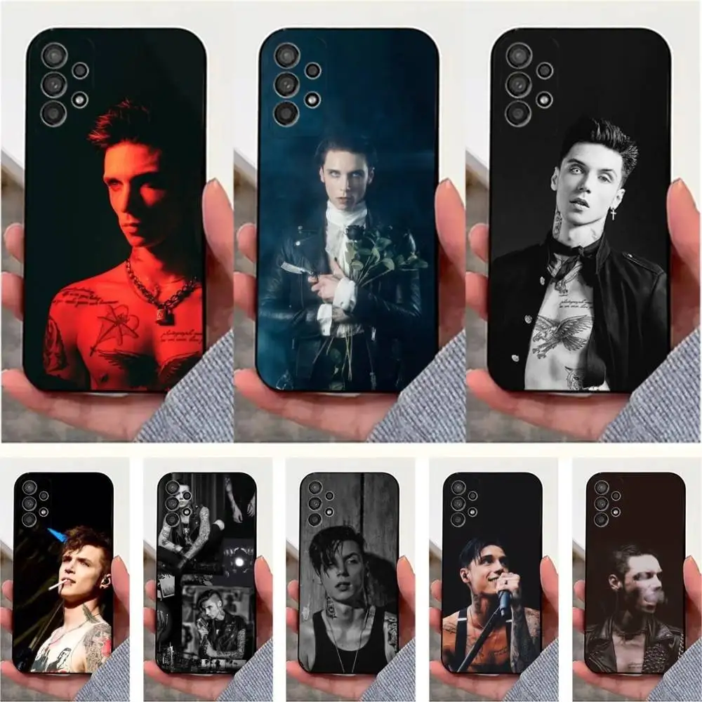 

Rapper A-Andy B-Biersacks Phone Case For Samsung S25,S24,S23,S22,S20,S21,S10,Ultra,Plus,Lite,FE,Soft Silicone Black Cover