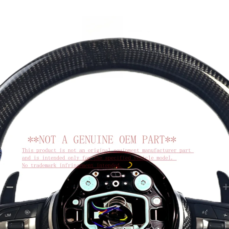 For Bmw Tricolor M Label Sport Carbon Fiber Steering Wheel 2 Series Active Tourer F45 2014 2021 ZC M6 YD T 002 Horn Cover