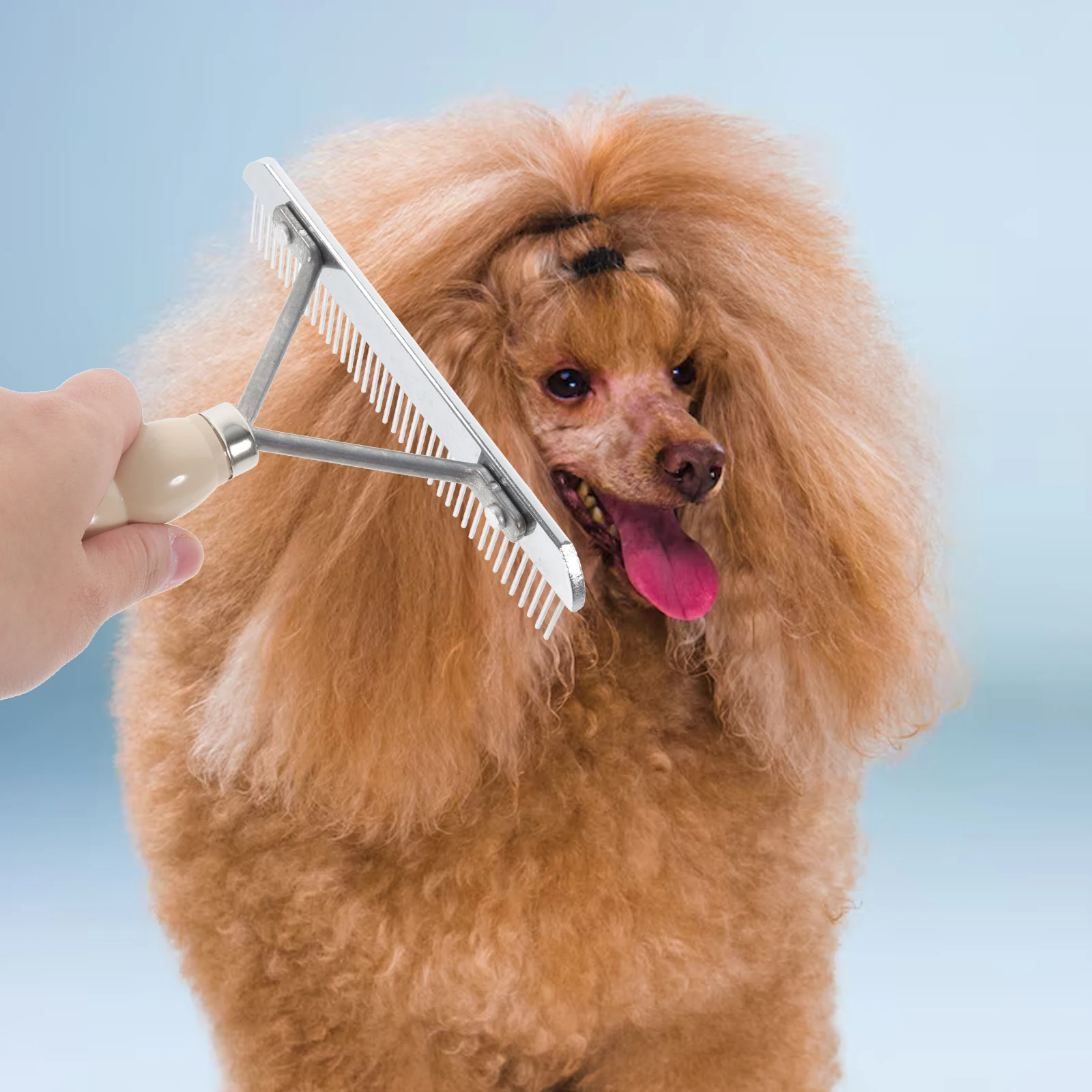 

Dog Hair Comb Non slip Brush Rake Pet Removal 16.5x15cm ZX0014 Grooming Tool Detangling Skin Protection Dog Cat Rake