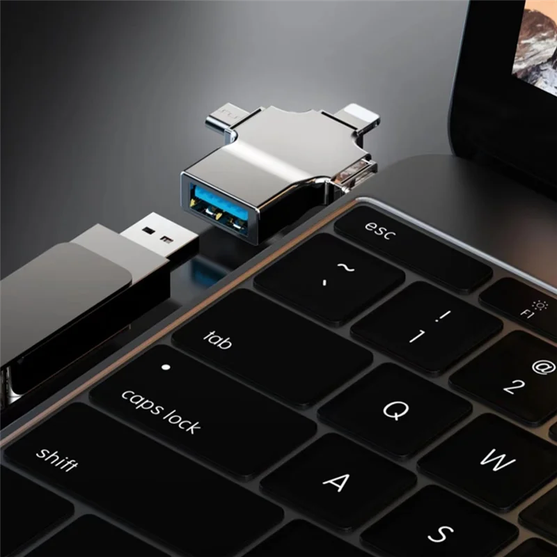 SD Card Reader Micro-Card Adapter 4 in 1 USB 3.0 Micro-Sd to USB Cardreader USB for Interface OTG Adaptador