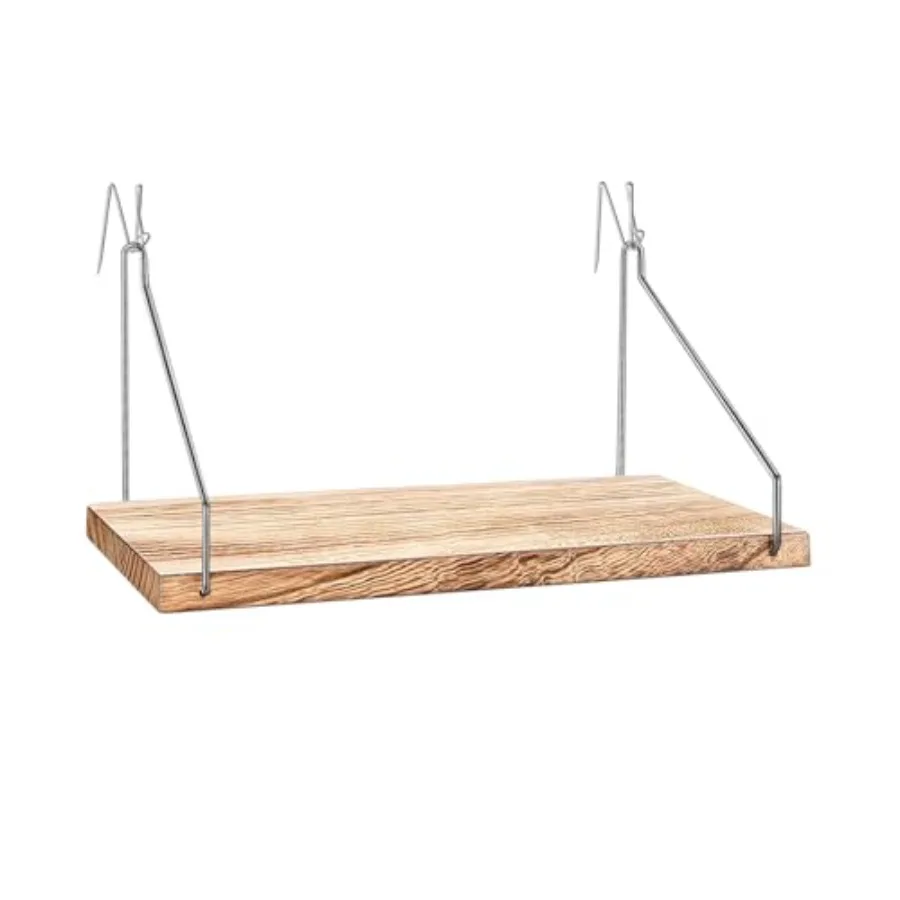 

Fabric Wall Cubicle Shelf with Hooks for Work Decor, 11.8' Wooden Cubicle Organizer Storage Shelf with Hangers Cubicle Accessor