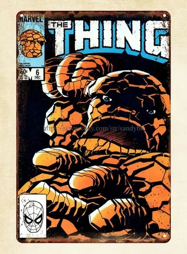 classic reproductions superhero The Thing  comic metal tin sign