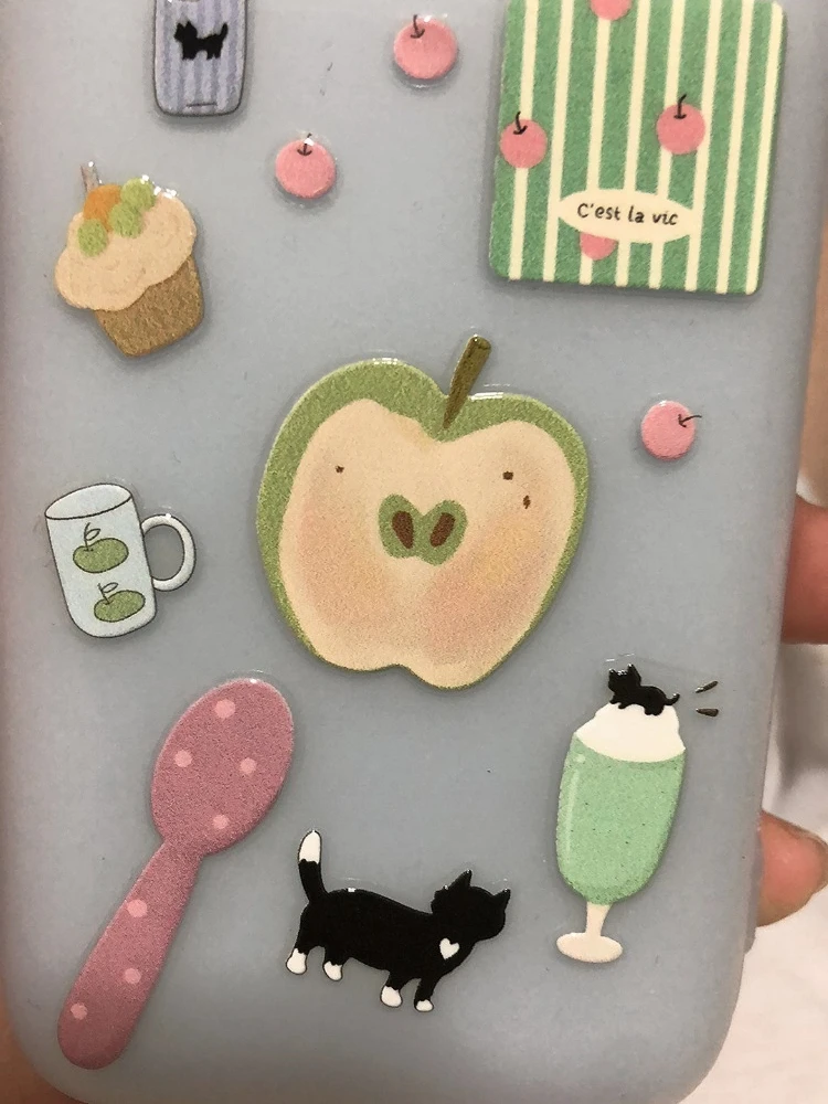

Kawaii Cat Jelly Stickers, INS Style Decals for Phone Laptop DIY Craft and Journal Decor