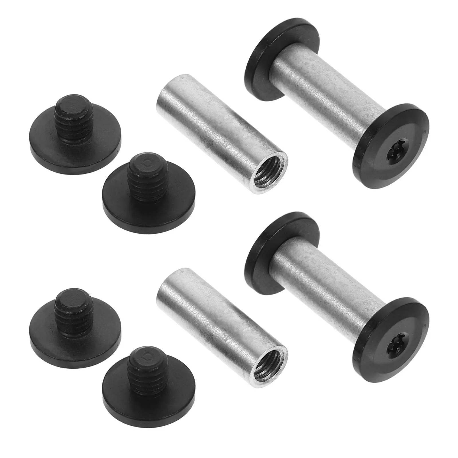 4Pcs Stainless Steel Knife Handle Rivets Flat Head Screw Fastener Nuts for Chef Folding Knives DIY Handle Making Kitchen Cutlery