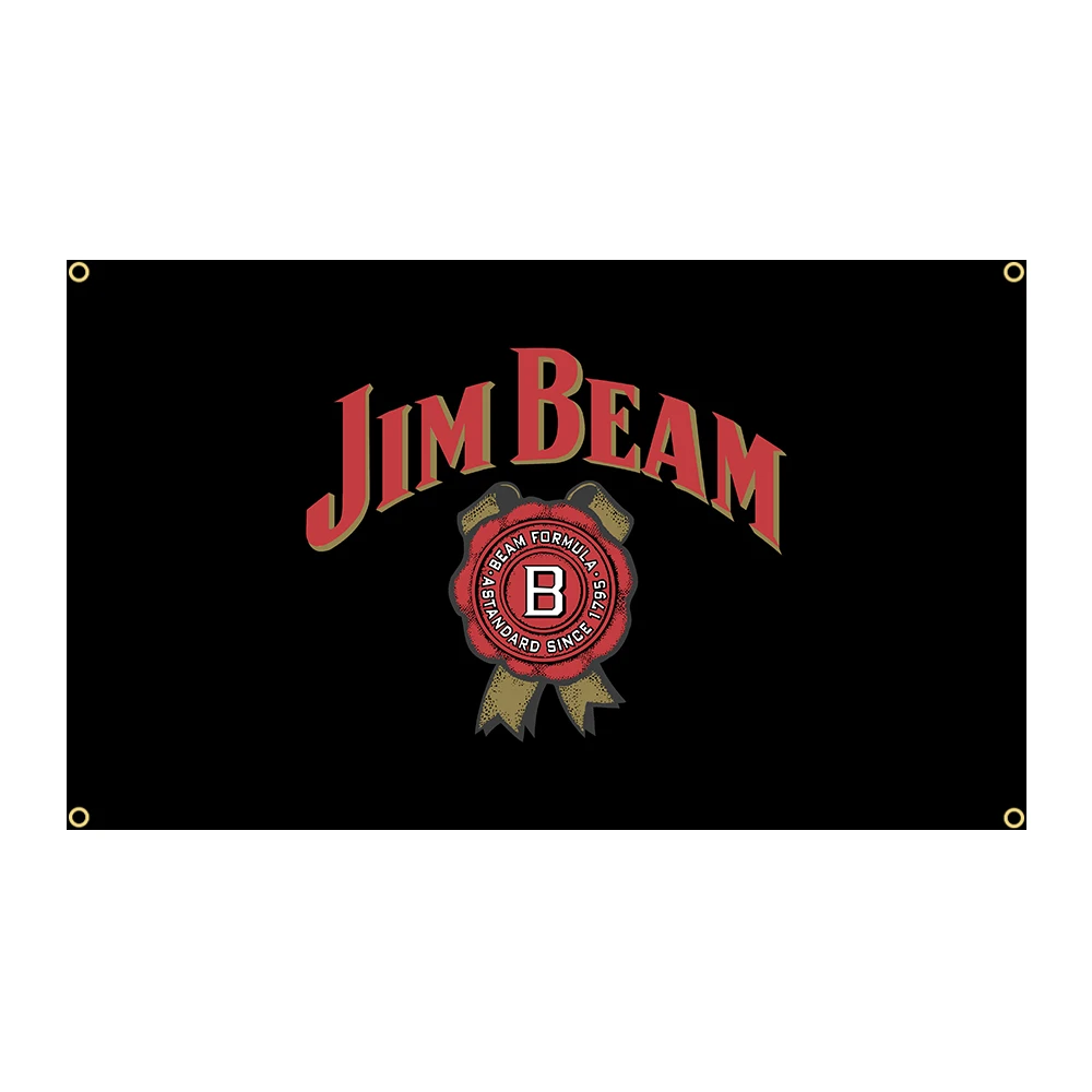 90x150cm Jims Whisky Flag Polyester Printed Bar or Bedroom Decoration Banner Tapestry