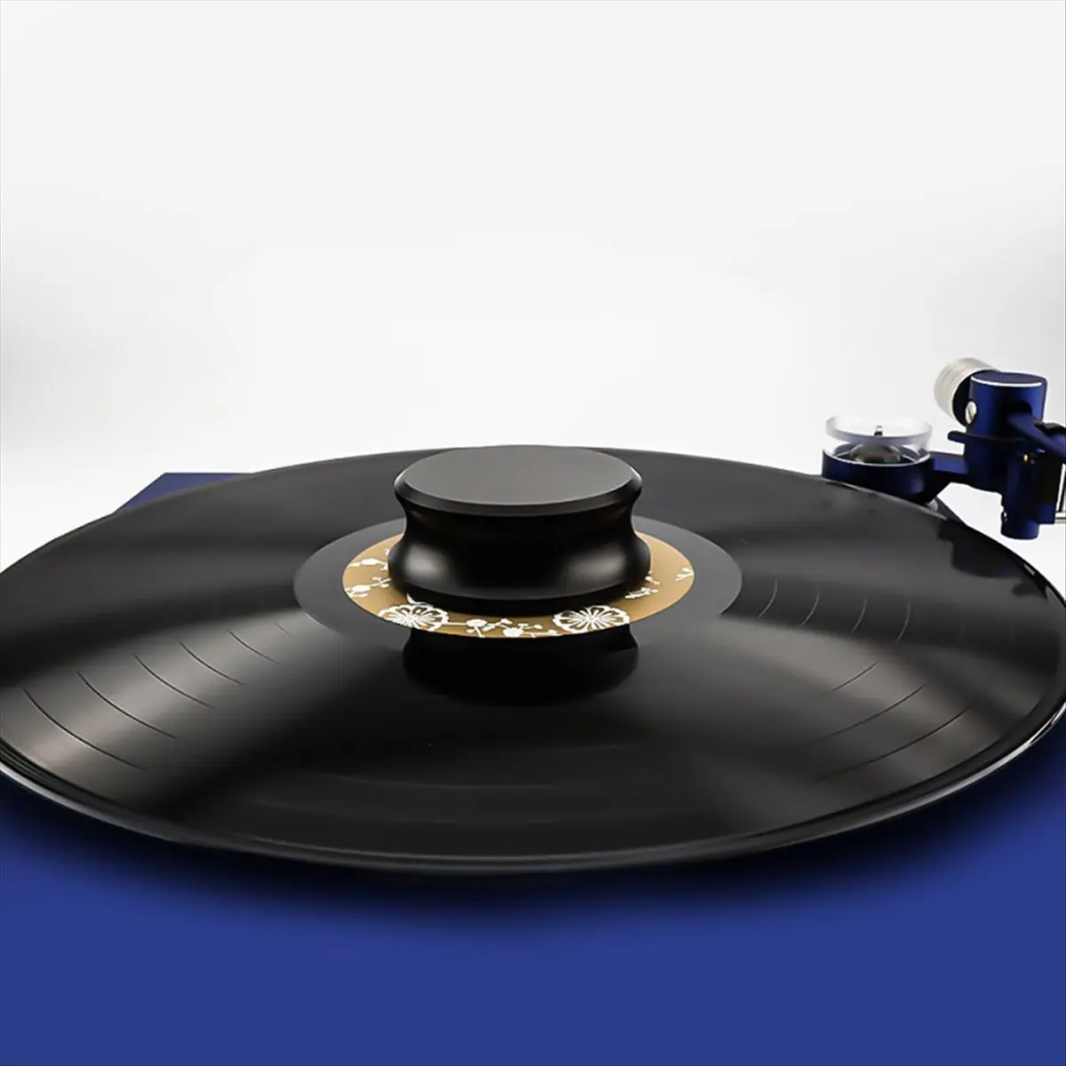 【STOCK】 Aluminum Vinyl Record Weight Stabilizer Disc Balanced Clamp for Turntable LP Record Player Accessories Black
