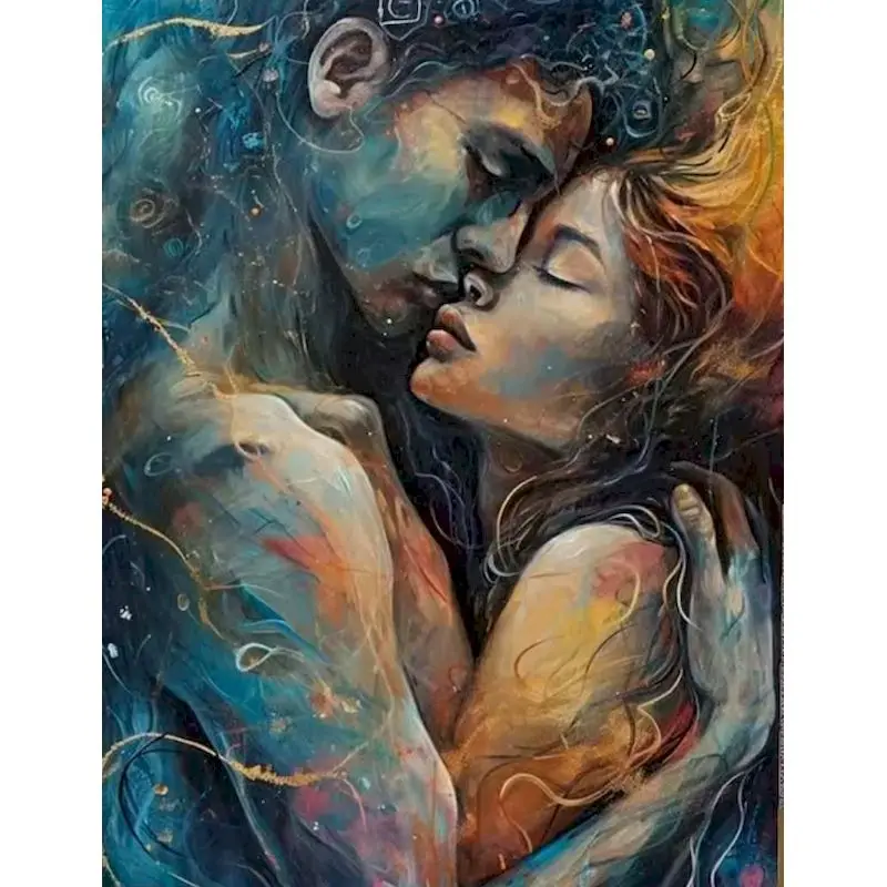 

GATYZTORY Coloring By Number Lovers Handpainted Gift Drawing Acrylic Home Decoration Oil Painting By Numbers Figure Wall Art