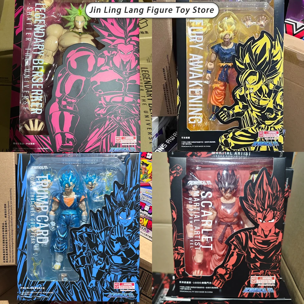 In Stock Demoniacal Fit Son Goku Broly Martialist Super Saiyan Blue Action Figure Dragon Ball Z 3.0 Figure Shf Ssj Anime Models