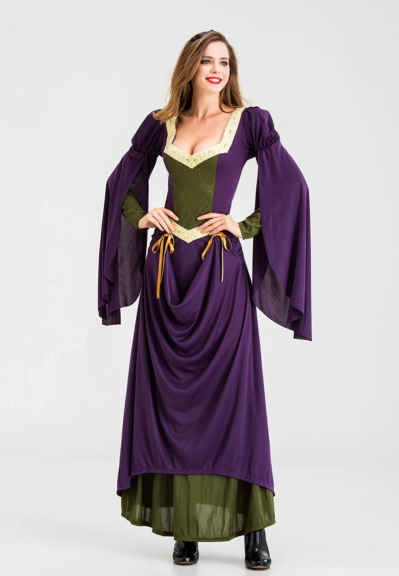 زي محكمة فاخر للبالغين طويل دكتور لمرحلة الأداء زي الملكة فرعون الله ملابس نسائية تقليدية عرقية