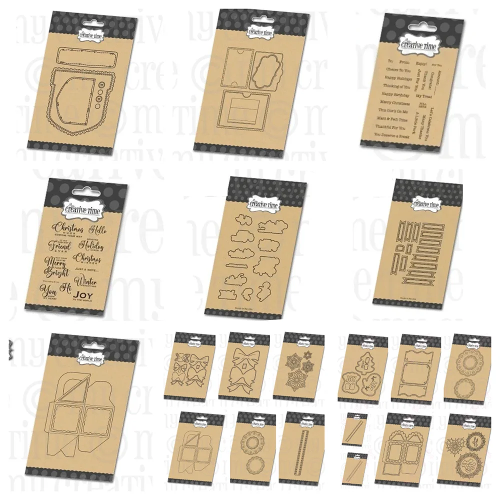 

Christmas Gift Card Pocket Die Metal Cutting Dies And Clear Stamps For DIY Scrapbook Stamps Album Craft Paper Card Decoration