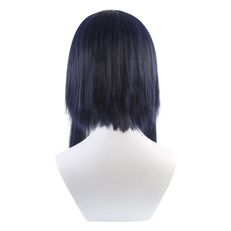 Wan Nian Lan Zi Cosplay Perücke Akiba Reikai Sensou Simulation Kopfhaut Kurze Haare Spezialmischung Blaue Seide