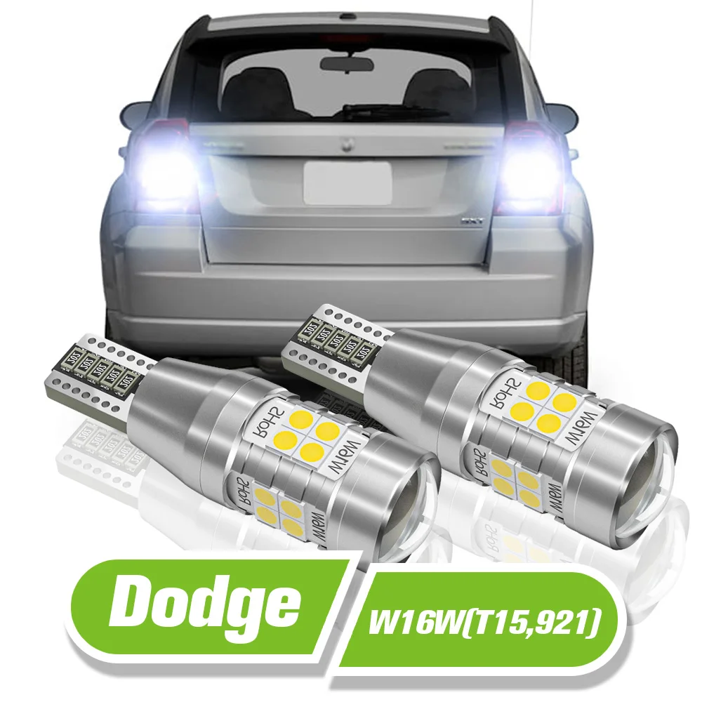 

For Dodge Caliber 2006-2012 Charger Durango Nitro Challenger LED Reverse Light W16W T15 921 2pcs Backup Lamp Accessories