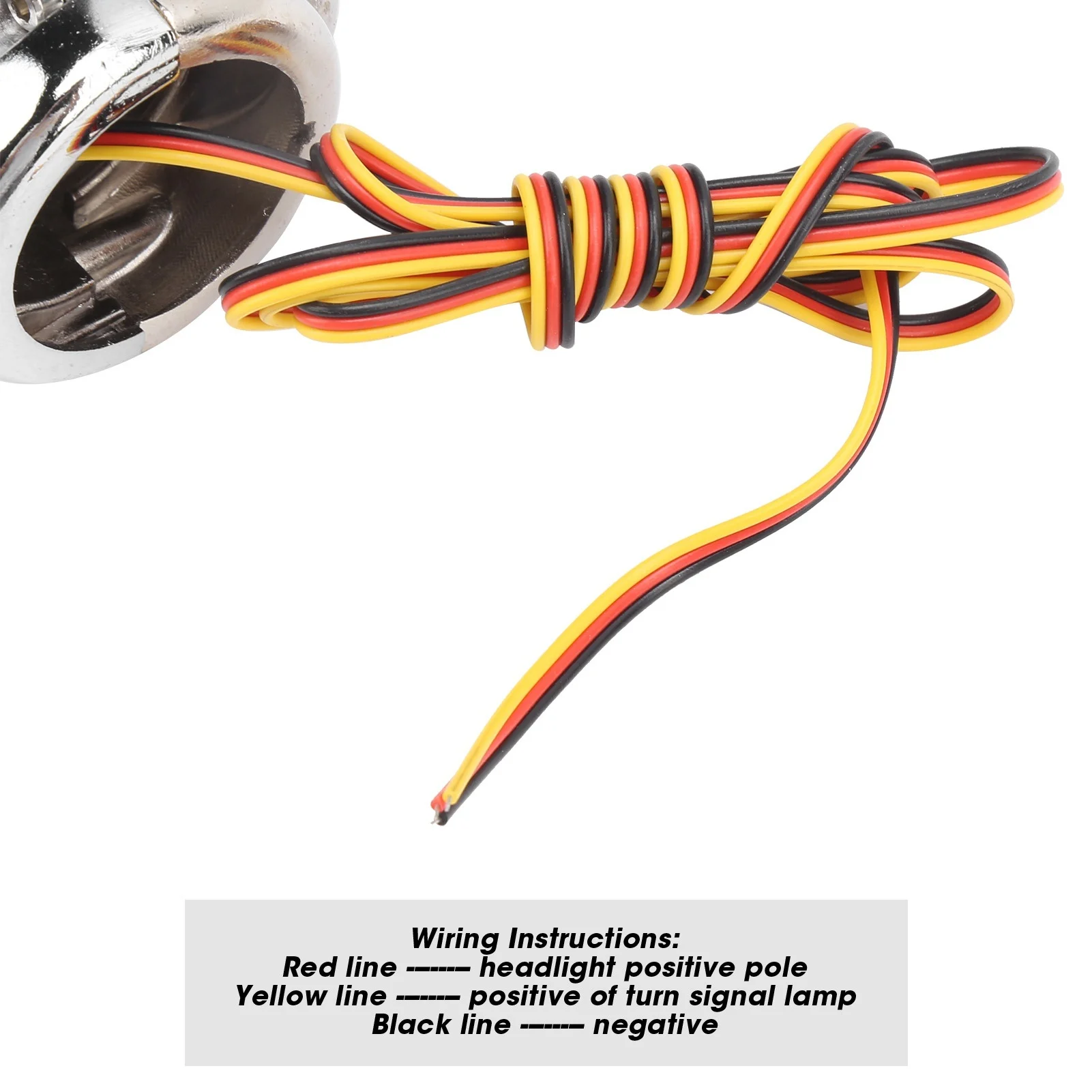 2PCS Motorcycle Highway Bar Light Chrome Plated Universal for 1.25in Pipe Diameter AntiCollision Tube