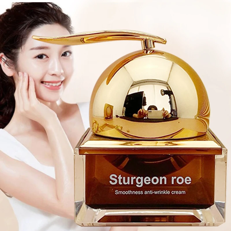 

Promote Facial Firmness Anti Wrinkle Face Cream Anti-Aging Fade Fine Lines Sturgeon Roe Serum Nourish Brighten Skin Tone 50g