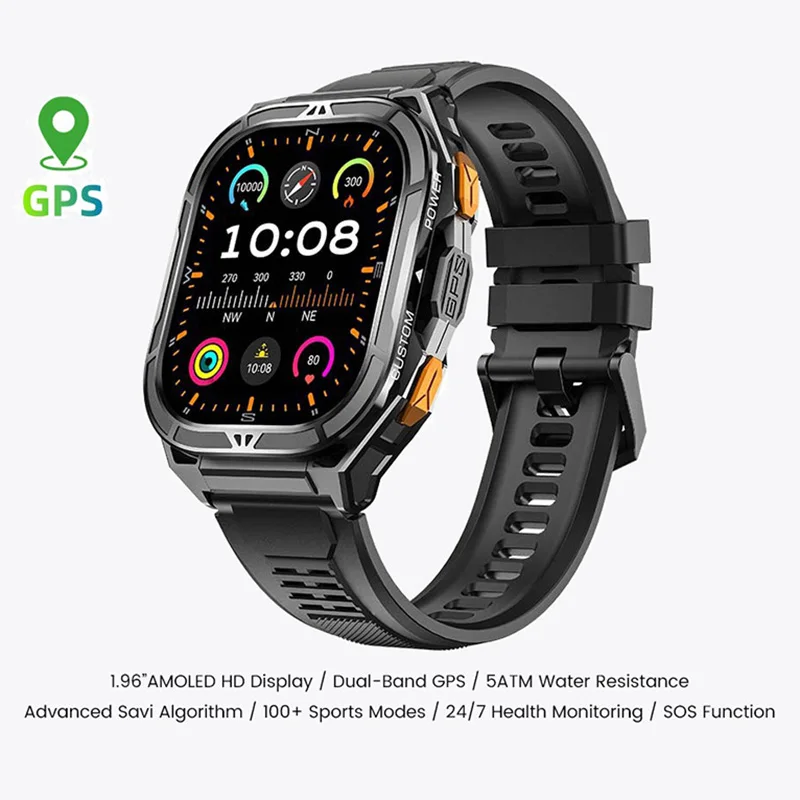 

X5 Smart Watch Men Women Electronic Wrist Watches Smartwatch 2025 Digital Wristwatch Clock GPS Tracker Compass Fitness Bracelet