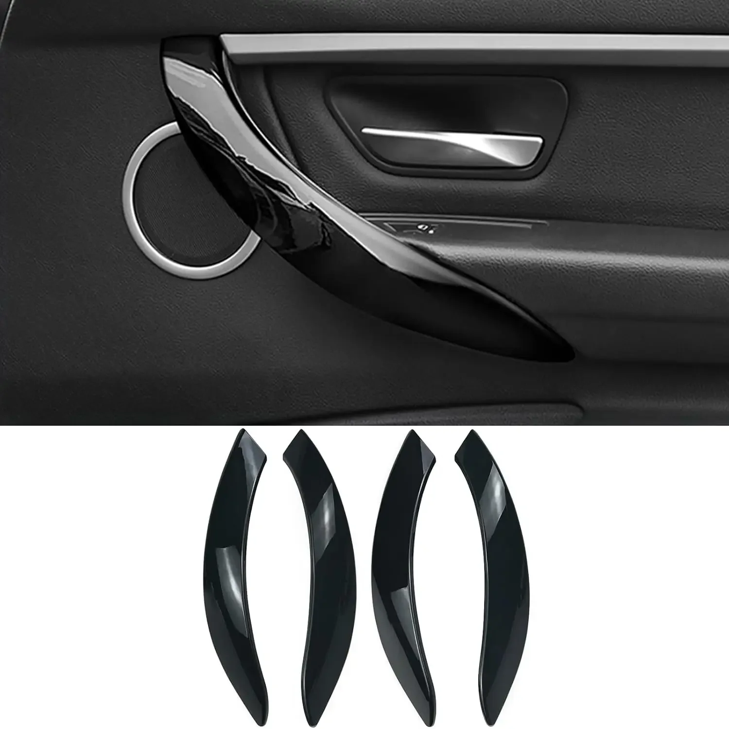 

Car Interior Door Handle for BMW 3 4 Series 3GT F34 F36 F30 2013-2018 Replace Cover Piano Black 320i 328i 330i 335i 340i