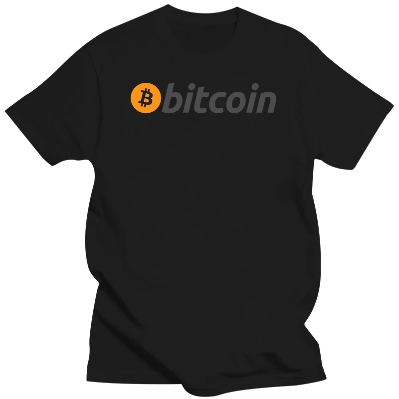 Bitcoin Sign Art Satoshi Nakamoto  Classic Tshirt Crewneck Tops Big Size T Shirt Tees Pure Cotton Short Sleeve