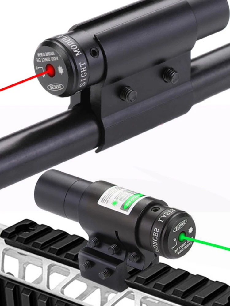 Red/Green Laser Rifle Accessories Infrared Small Pointer 20mm Card Slot Tube Clamp Hunting Rifle Ar 15 Scope Sight