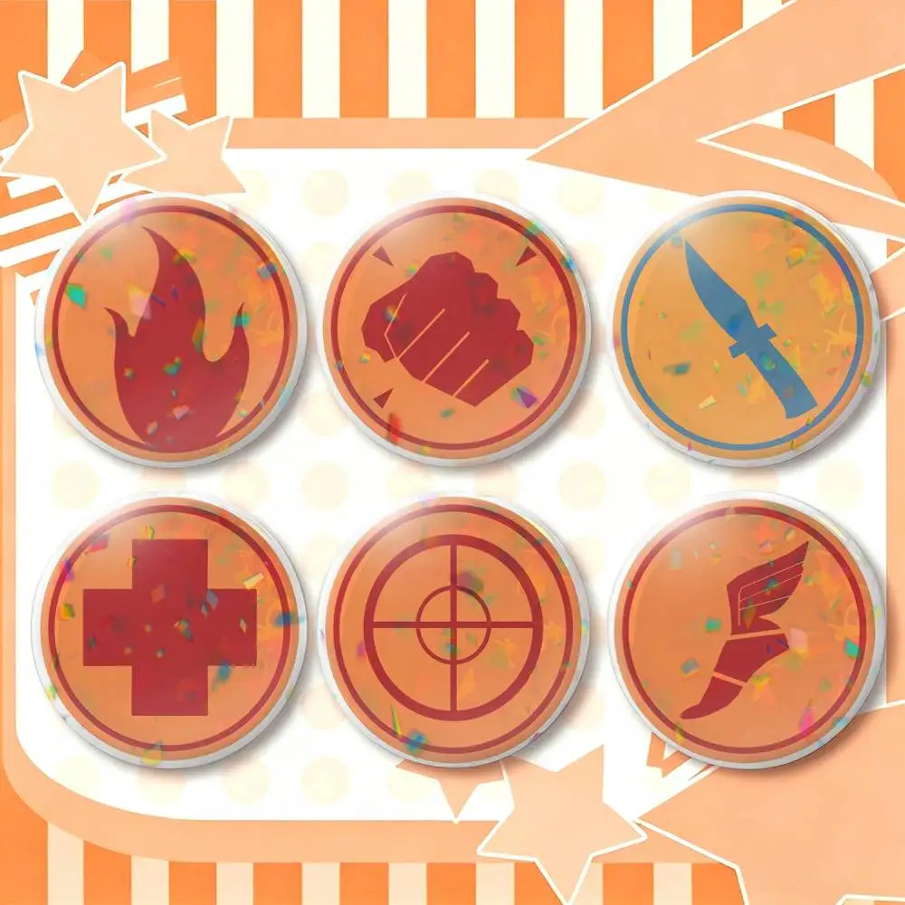 Game Team Fortress 2 TF2  25 32 44 58 75mm Badges Personalized Round Brooches Pins Accessory Gift