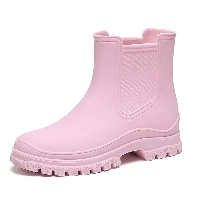 

Rain Boots For Women Tpe Fashion Chelsea Low Top Waterproof Boots Female Versatile Non-slip City Walk Rain Shoes Adult Galoshes