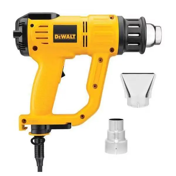 Heat Gun, Corded Powered, 120V AC, Variable Temp. Setting, 1,550 W Watt, Pistol-Grip Handle