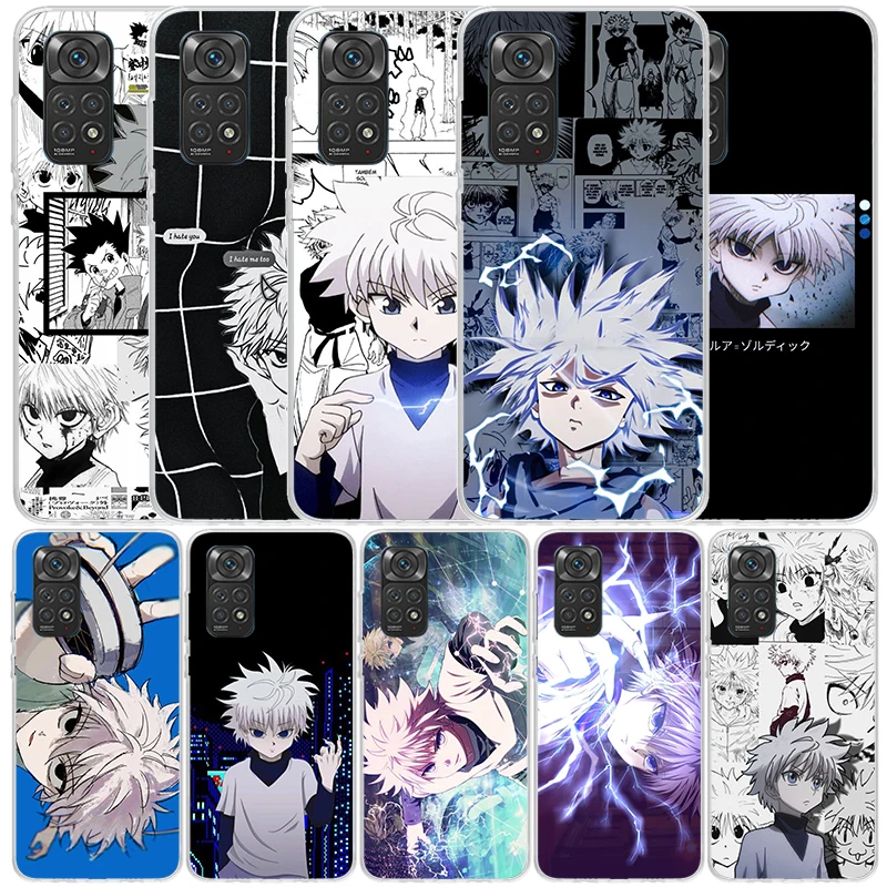 Killua HunterX Phone Case For Xiaomi Redmi Note 13 12S 12 11S 11 11T 11E Pro Plus 10S 10 9S 9 8T 8 7 + Soft TPU Back Cover